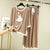 Skin White K-Pop HeartRound Neck Plazzo PJ Set
