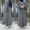 Long Button Hoodie Style 2-Pcs Winter Co-Ord Set