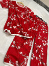 CHERRY BLOOM PRINTED SHIRT AND TROUSER