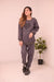 Winter Black Gray Heart Co-Ord Set Night Suit