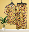 GOLDEN BLOOM PRINTED SHIRT AND TROUSER
