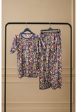 CHIC IN BLOOM PRINTED SHIRT AND TROUSER