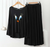 Deep Black Daffy DuckRound Neck Plazzo PJ Set