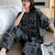 Gray Love Printed Shirt And Trouser