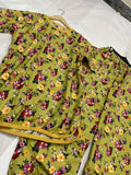 GOLDEN BLOOM PRINTED SHIRT AND TROUSER