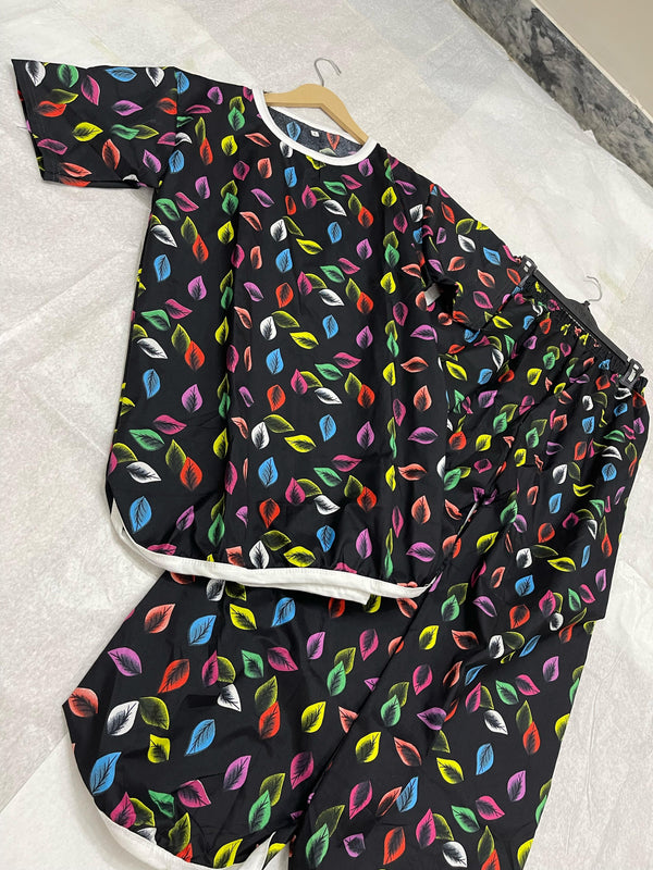 COLORPOP NOIRPRINTED SHIRT AND TROUSER