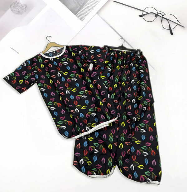 COLORPOP NOIRPRINTED SHIRT AND TROUSER