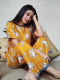 SUNSET STRUCTURE PRINTED SHIRT AND TROUSER