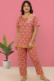 SUMMER BLUSH PRINTED SHIRT AND TROUSER