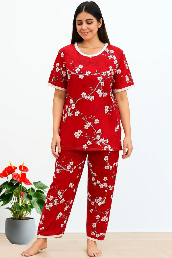 CHERRY BLOOM PRINTED SHIRT AND TROUSER