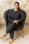 Winter Gray Love Co-Ord Set Night Suit