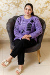 Winter Purple Multi Planets Co-Ord Set Night Suit