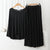 Deep Black Round Neck Plazzo PJ Set