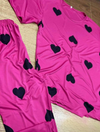 PINK BLACK HEARTS